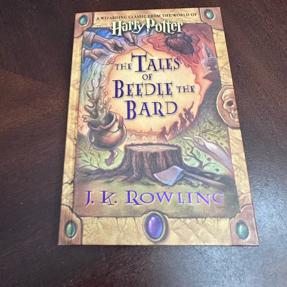 The Tales of Beedle the Bard 1st Edition HC book by J.K. Rowling Auto Signed